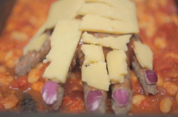 Foodista How To Make A Creepy Hand Meatloaf